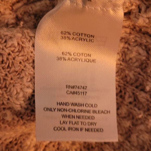 Natural Reflections Oversized Textured Speckled Knit Long Sleeve Sweater Large - Picture 7 of 10